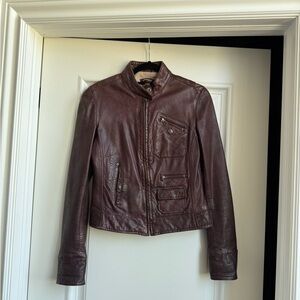 Women's Brown Leather Jacket